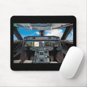 Zeer koude Vliegtuigen waslijst/paneel Muismat (Met muis)