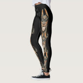 Zeer koude zwarte Doberman Pinscher-Leggings Leggings (Links)