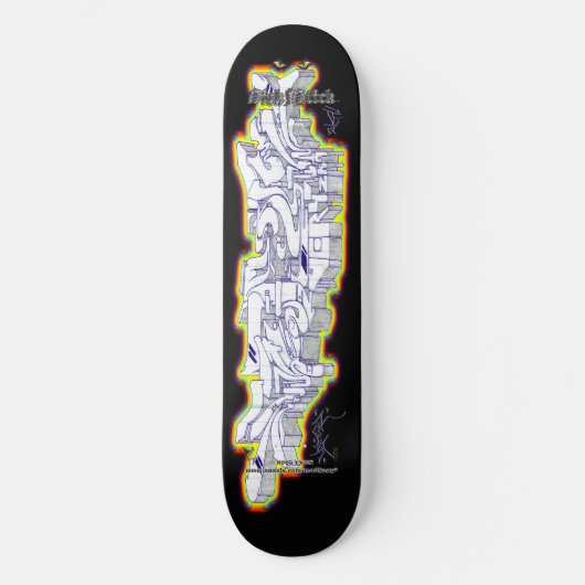 ZEER Label 03 ~ Graffiti Art Pro Skateboard Deck (Voorkant)
