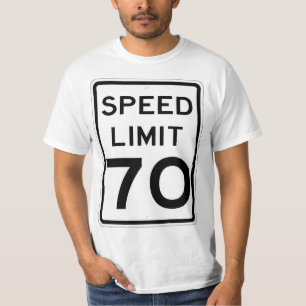 Zeer leuk 70 MPH Speed Limit Sign T-shirt