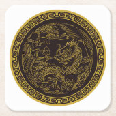 Zeer leuk Chinees Dragon Onderzetter Set (Voorkant)
