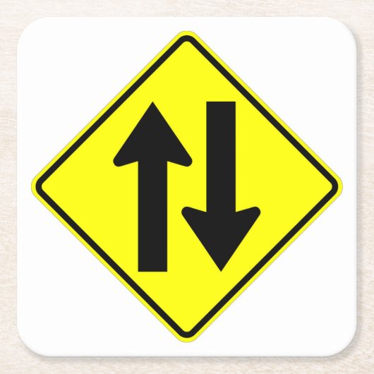 Zeer leuk Classic Two Way Traffic Sign Onderzetter (Voorkant)