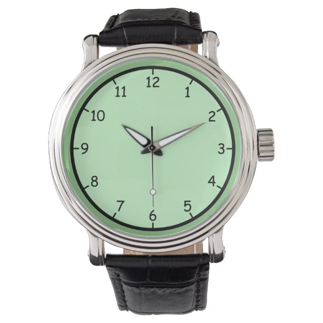 Zeer leuk en kleurrijk groen polshorloge horloge (Voorkant)