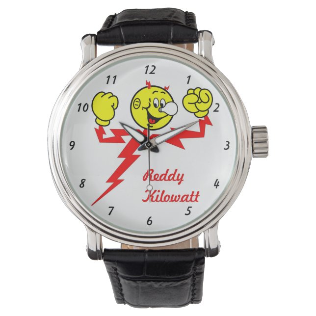 Zeer leuk Reddy Kilowatt polshorloge Horloge (Voorkant)