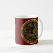 Zeer leuke Chinese Dragon Coffee Cup Koffiemok (Voorkant rechts)