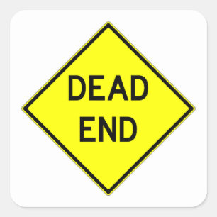 Zeer leuke Classic Dead End Teken Sticker Set