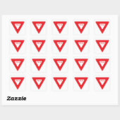 Zeer leuke Classic Yield Sign Sticker Set (Vel)