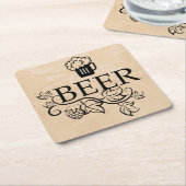 Zeer leuke generieke bier Onderzetter set (Schuin)