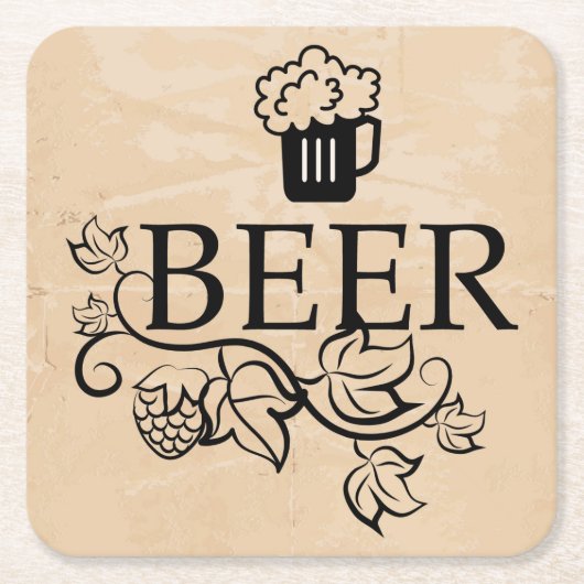 Zeer leuke generieke bier Onderzetter set (Voorkant)