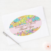 Zeer lief kleurrijk Snoep lief 16 gunst Sticker (Envelop)