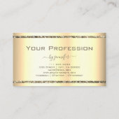 Zeer luxe gouden effect Glitter Sparkle Stars Visitekaartje (Achterkant)