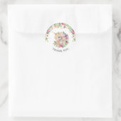 Zeer magische Day Unicorn Ronde Sticker (Tas)