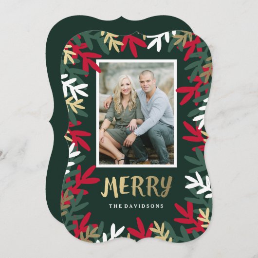 Zeer Merry Feestdagenkaart (Voorkant / Achterkant)