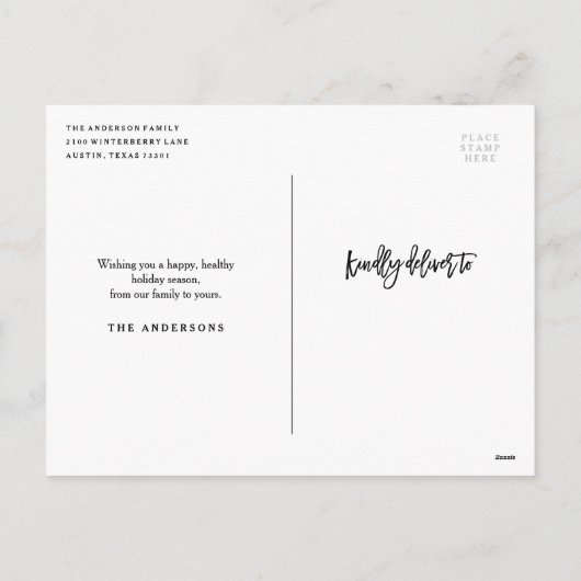 Zeer Merry Feestdagenkaart (Achterkant)