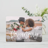 Zeer Merry Feestdagenkaart (Staand voorkant)