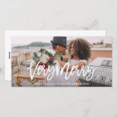 Zeer Merry Feestdagenkaart (Voorkant / Achterkant)