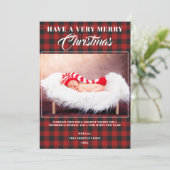 Zeer Merry Plays Photo Feestdagenkaart (Staand voorkant)