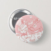 Zeer Merry Unjarig Mad Hatter Ronde Button 5,7 Cm (Voorkant /achterkant)