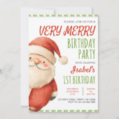 Zeer Merry Verjaardag Sinterklaas Kaart (Voorkant)