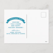 ZEER MERRY | Wereldbol vakantiewintertijd Feestdagenkaart (Achterkant)