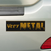 Zeer metaal (goud) bumpersticker (Op auto)
