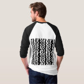 Zeer minimalistisch en eenvoudig plat en gewaagd e t-shirt (Achterkant volledig)