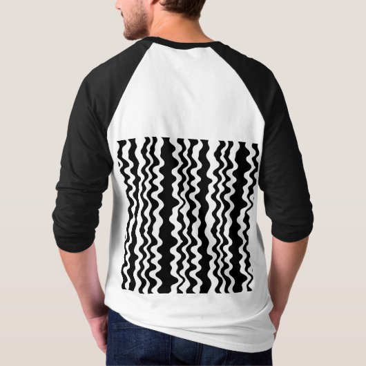 Zeer minimalistisch en eenvoudig plat en gewaagd e t-shirt (Achterkant)