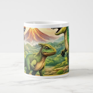Zeer mooi ontwerp op grote koffiekop