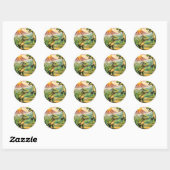 Zeer mooi ontwerp voor ronde sticker (Vel)