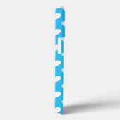 Zeer mooie blauwe met witte harten patroon Case-Mate iPhone case (Achterkant / Rechts)