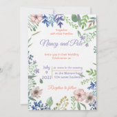 Zeer mooie, kleurrijke uitnodiging (Voorkant)