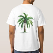 Zeer mooie palmboom t-shirt (Achterkant)