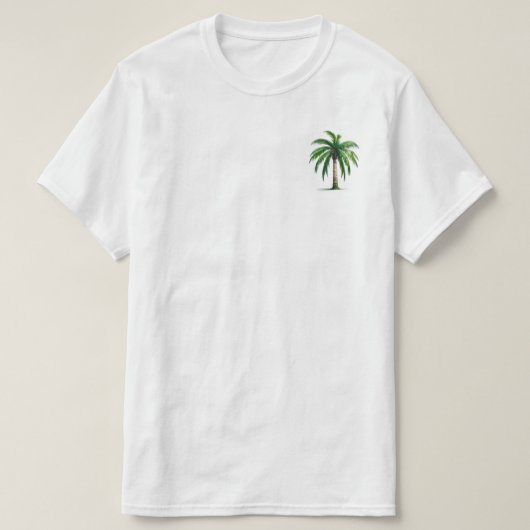 Zeer mooie palmboom t-shirt (Design voorkant)