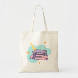 Zeer Mooie Pastelkleurige Boek Stapel Patroon Tass Tote Bag