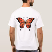Zeer mooie vlinder t-shirt (Achterkant)