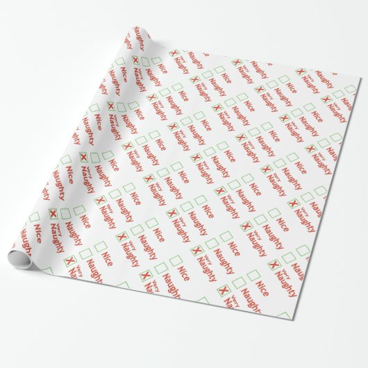 Zeer Naughty Cadeaupapier (Uitgerold)