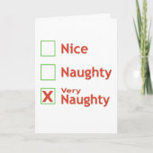 Zeer Naughty Feestdagen Kaart (Voorkant)