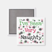 Zeer Naughty Holiday T-shirts en cadeautjes Magneet (Voorkant / Achterkant)