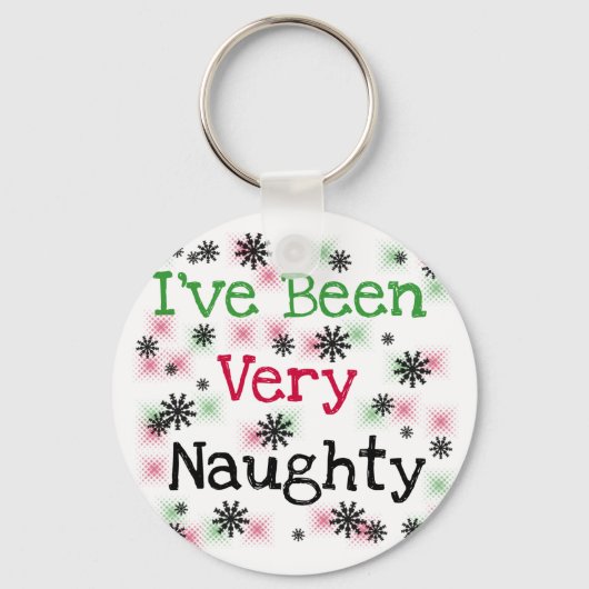 Zeer Naughty Holiday T-shirts en cadeautjes Sleutelhanger (Voorkant)