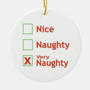 Zeer Naughty Keramisch Ornament