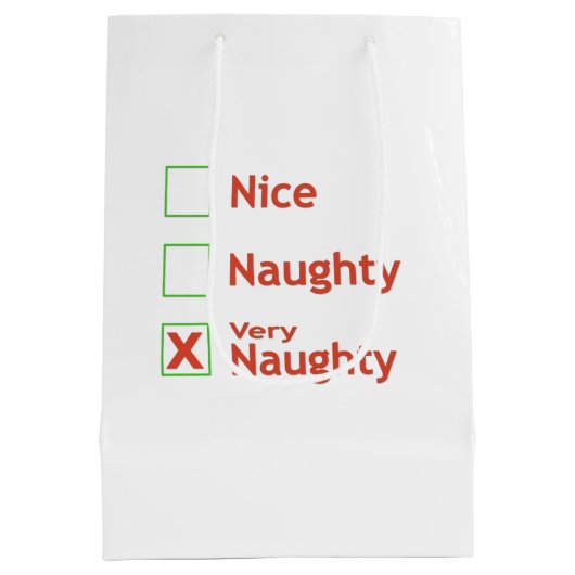 Zeer Naughty Medium Cadeauzakje (Achterkant)