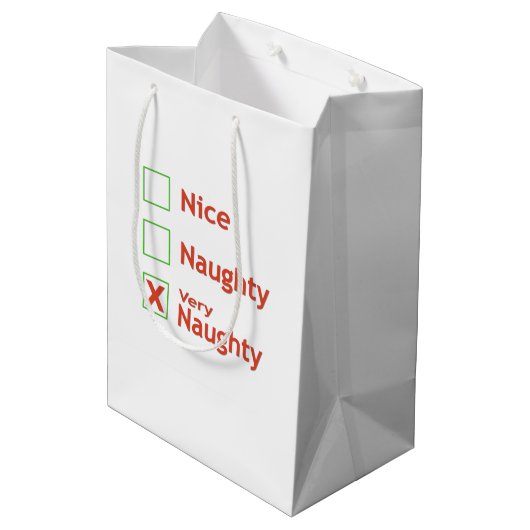 Zeer Naughty Medium Cadeauzakje (Achterkant Gekanteld)