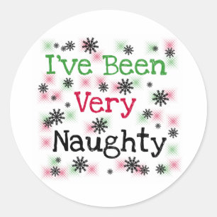 Zeer Naughty Ronde Sticker