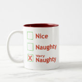 Zeer Naughty Tweekleurige Koffiemok (Links)