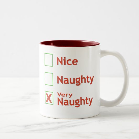 Zeer Naughty Tweekleurige Koffiemok (Rechts)
