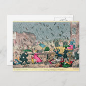 Zeer onaangenaam weer, of het oude Gezegde Briefkaart (Voorkant / Achterkant)