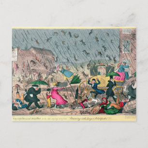 Zeer onaangenaam weer, of het oude Gezegde Briefkaart