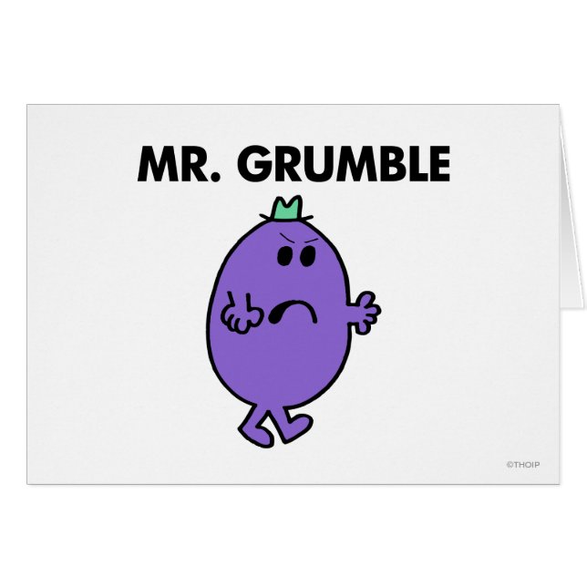 Zeer ongelukkige meneer Grumble (Voorkant Horizontaal)