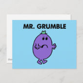 Zeer ongelukkige meneer Grumble Briefkaart (Voorkant / Achterkant)