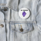 Zeer ongelukkige meneer Grumble Ronde Button 5,7 Cm (In situ)